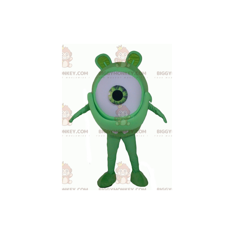 Alien Big Giant Green Eye BIGGYMONKEY™ maskotdräkt - Monster maskot - BIGGYMONKEY_04291 - BiggyMonkey.com