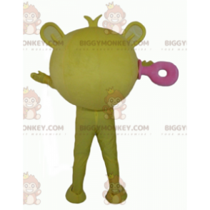 Alien Big Giant Yellow Eye BIGGYMONKEY™ Mascot Costume -