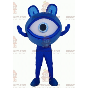 Alien Big Giant Blue Eye BIGGYMONKEY™ Maskottchen-Kostüm -
