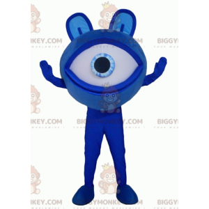 Alien Big Giant Blue Eye BIGGYMONKEY™ mascottekostuum -