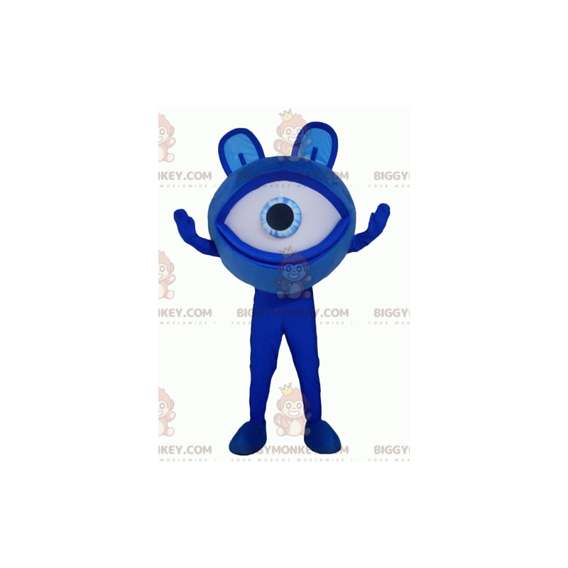 Alien Big Giant Blue Eye BIGGYMONKEY™ maskotdräkt - Monster maskot - BIGGYMONKEY_04293 - BiggyMonkey.com