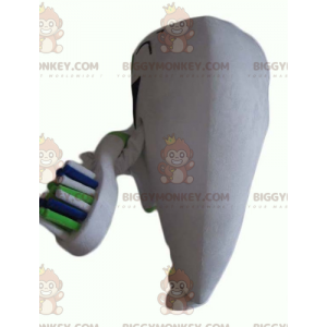 Giant White Tooth BIGGYMONKEY™ mascottekostuum met