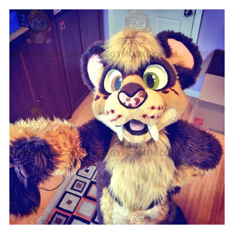 Disfraz de mascota BIGGYMONKEY™ de tigre bebé todo peludo - Disfraz de mascota BIGGYMONKEY™ de tigre bebé todo peludo -