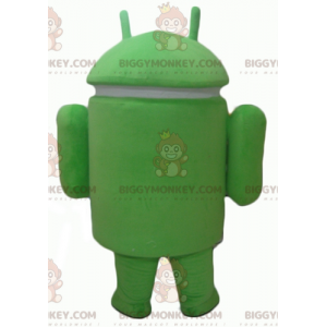 Disfraz de mascota BIGGYMONKEY™ con logotipo famoso de Bugdroid