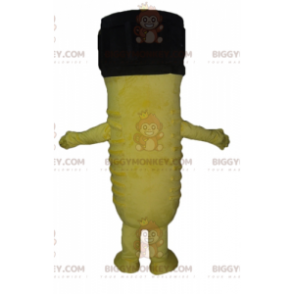 Kostým žlutočerného obřího maskota BIGGYMONKEY™ –