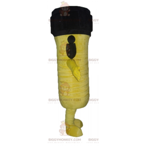 Kostým žlutočerného obřího maskota BIGGYMONKEY™ –