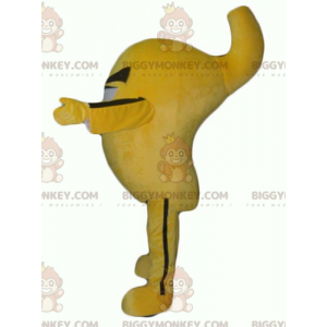 Χαμογελαστό κοστούμι μασκότ BIGGYMONKEY™ Χιονάνθρωπος Κίτρινο και Μαύρο Πουλί - Μασκότ ζώων - BiggyMonkey.com