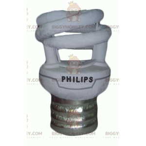 Philips Giant White and Gray Light Bulb BIGGYMONKEY™ Mascot