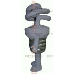 Costume de mascotte BIGGYMONKEY™ d'ampoule géante blanche et