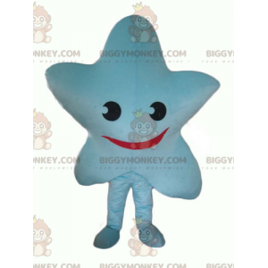 Στολή μασκότ με χαμογελαστό Giant Blue Star BIGGYMONKEY™ - Μη ταξινομημένες μασκότ - BIGGYMONKEY_04308 - BiggyMonkey.com