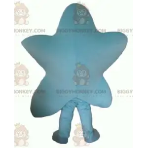 Hymyilevä Giant Blue Star BIGGYMONKEY™ maskottiasu -