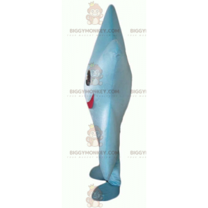 Smiling Giant Blue Star BIGGYMONKEY™ Mascot Costume –