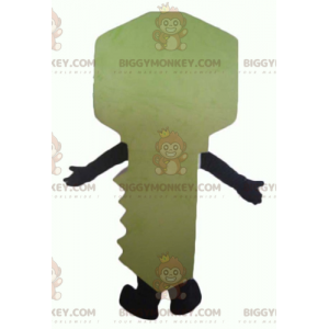 Costume de mascotte BIGGYMONKEY™ de clé jaune géante et