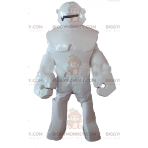 Gorilla Giant White Character Robot BIGGYMONKEY™ maskotkostume