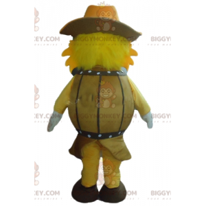 BIGGYMONKEY™ gul hund i fatmaskotdräkt med hatt - BiggyMonkey