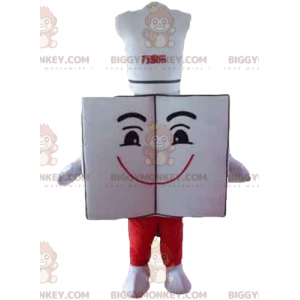 Giant Smiling Restaurant Menu BIGGYMONKEY™ Mascot Costume With
