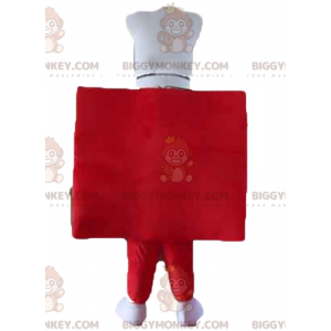 Giant Smiling Restaurant Menu BIGGYMONKEY™ Mascot Costume With