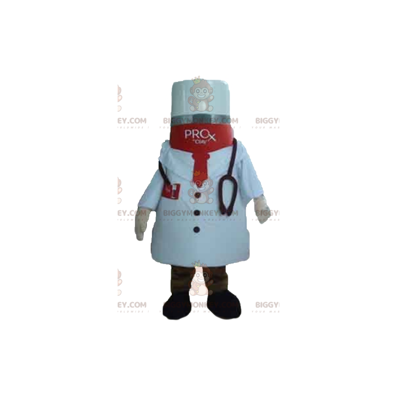 Medicine BIGGYMONKEY™ maskottiasu lääkärin takin kanssa - Medicine BIGGYMONKEY™ maskottiasu lääkärin takin kanssa -