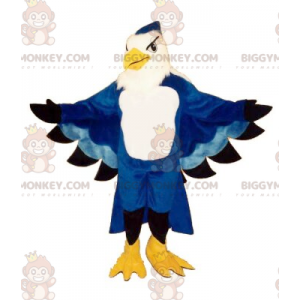 Blå og hvid Eagle BIGGYMONKEY™ maskotkostume