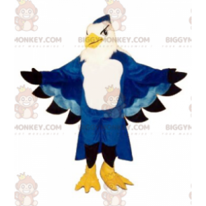 Kostium maskotka niebiesko-biały orzeł BIGGYMONKEY™ - Maskotka ptak - BIGGYMONKEY_063 - BiggyMonkey.com