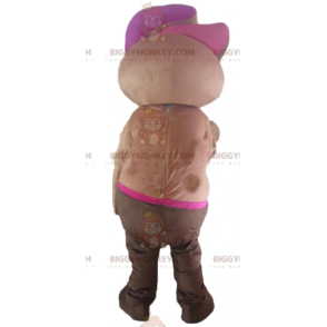 BIGGYMONKEY™ African Boy Sultan Shirtless Mascot Costume -