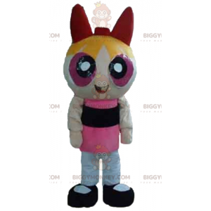 Traje de mascote BIGGYMONKEY™ das Meninas Superpoderosas Loiras