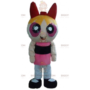 Traje de mascote BIGGYMONKEY™ das Meninas Superpoderosas Loiras