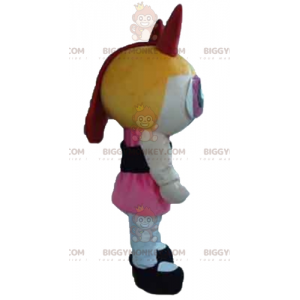 Kostým maskota BIGGYMONKEY™ pro dívku Powerpuff Blonde Girl –