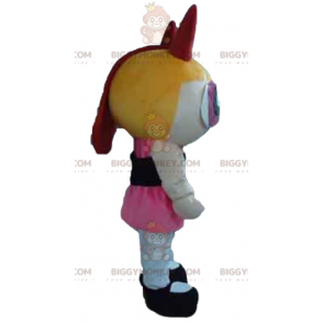 Traje de mascote BIGGYMONKEY™ das Meninas Superpoderosas Loiras