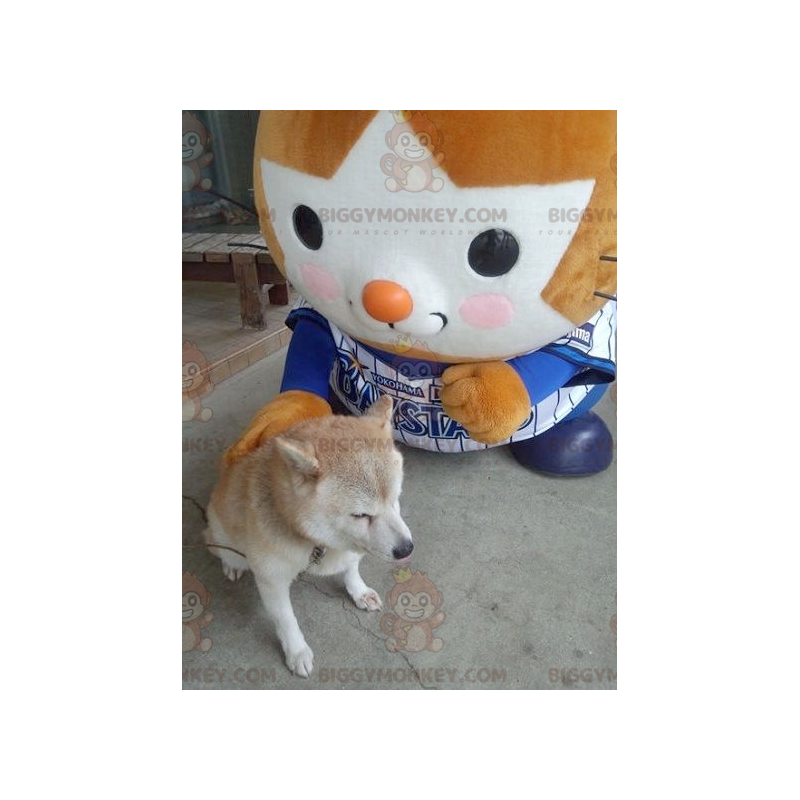 Disfraz de mascota naranja y blanco T'choupi BIGGYMONKEY™ - Disfraz de mascota naranja y blanco T'choupi BIGGYMONKEY™ -
