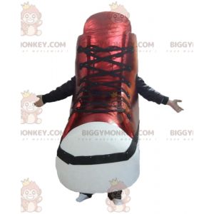 Giant Red and White Basketball Shoe BIGGYMONKEY™ Mascot Costume