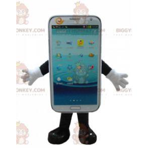 BIGGYMONKEY™ White Cell Phone Touchscreen Mascot Costume -