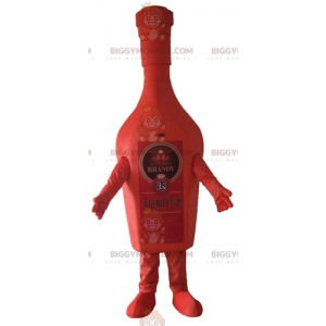 Giant Red Brandy Brandy Bottle BIGGYMONKEY™ Mascot Costume -