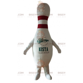 Giant White and Red Skittle BIGGYMONKEY™ Mascot Costume -