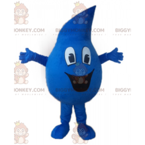 Costume da mascotte Giant Blue Water Drop BIGGYMONKEY™ -