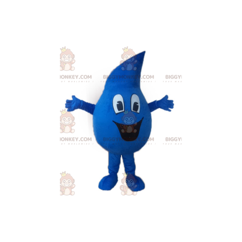 Giant Blue Water Drop BIGGYMONKEY™ Mascot Costume - Giant Blue Water Drop BIGGYMONKEY™ Mascot Costume -