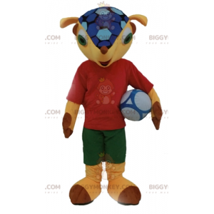 Στολή μασκότ Fuleco Famous World Cup 2014 Armadillo BIGGYMONKEY™ - Μασκότ διάσημων χαρακτήρων - BiggyMonkey.com