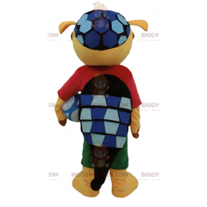 Costume de mascotte BIGGYMONKEY™ de Fuleco tatou de la coupe du