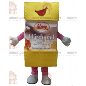 Costume de mascotte BIGGYMONKEY™ de sucre en poudre de sucre