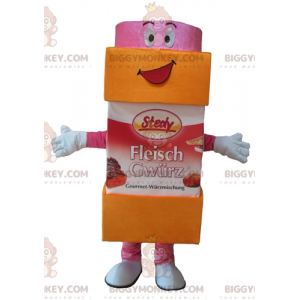 Costume de mascotte BIGGYMONKEY™ de pot de sucre de sucre glace