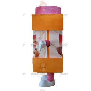 Orange and Pink Icing Sugar Jar BIGGYMONKEY™ Mascot Costume –