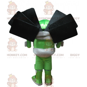 Bugdroid beroemd logo BIGGYMONKEY™ mascottekostuum voor Android-telefoons