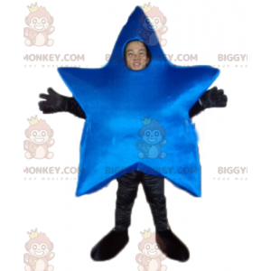 Velmi krásný kostým maskota Giant Blue Star BIGGYMONKEY™ - Nezařazení maskoti - BIGGYMONKEY_04357 - BiggyMonkey.com
