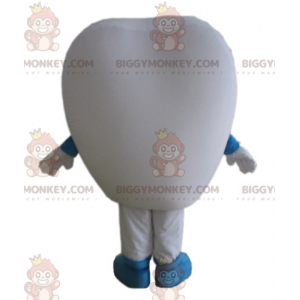 BIGGYMONKEY™ mascottekostuum gigantische witte tand met blauwe