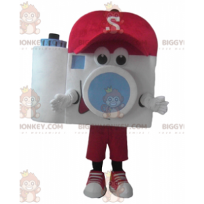 Kameran BIGGYMONKEY™ maskottiasu punaisella lippalla -