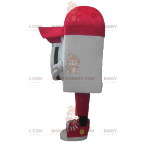 Kameran BIGGYMONKEY™ maskottiasu punaisella lippalla -