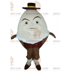 BIGGYMONKEY™ Μασκότ Κοστούμι γιγάντιο αυγό σε καφέ αυγό κύπελλο