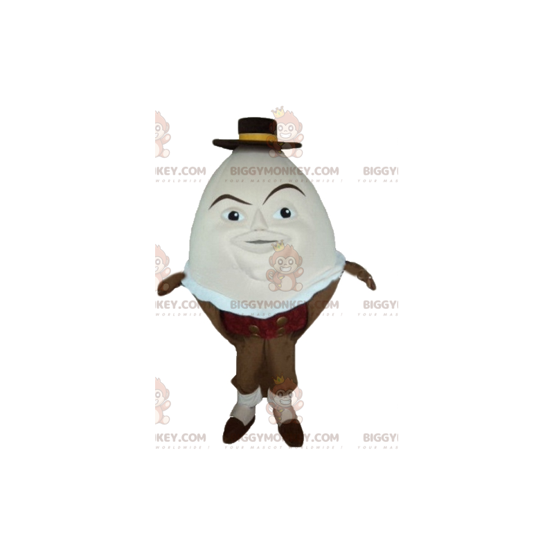 BIGGYMONKEY™ Mascot Costume Giant Egg in Brown Egg Cup -