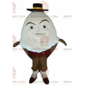 BIGGYMONKEY™ Mascot Costume Giant Egg in Brown Egg Cup -
