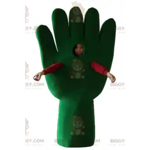 Giant Green Hand Glove BIGGYMONKEY™ Mascot Costume –